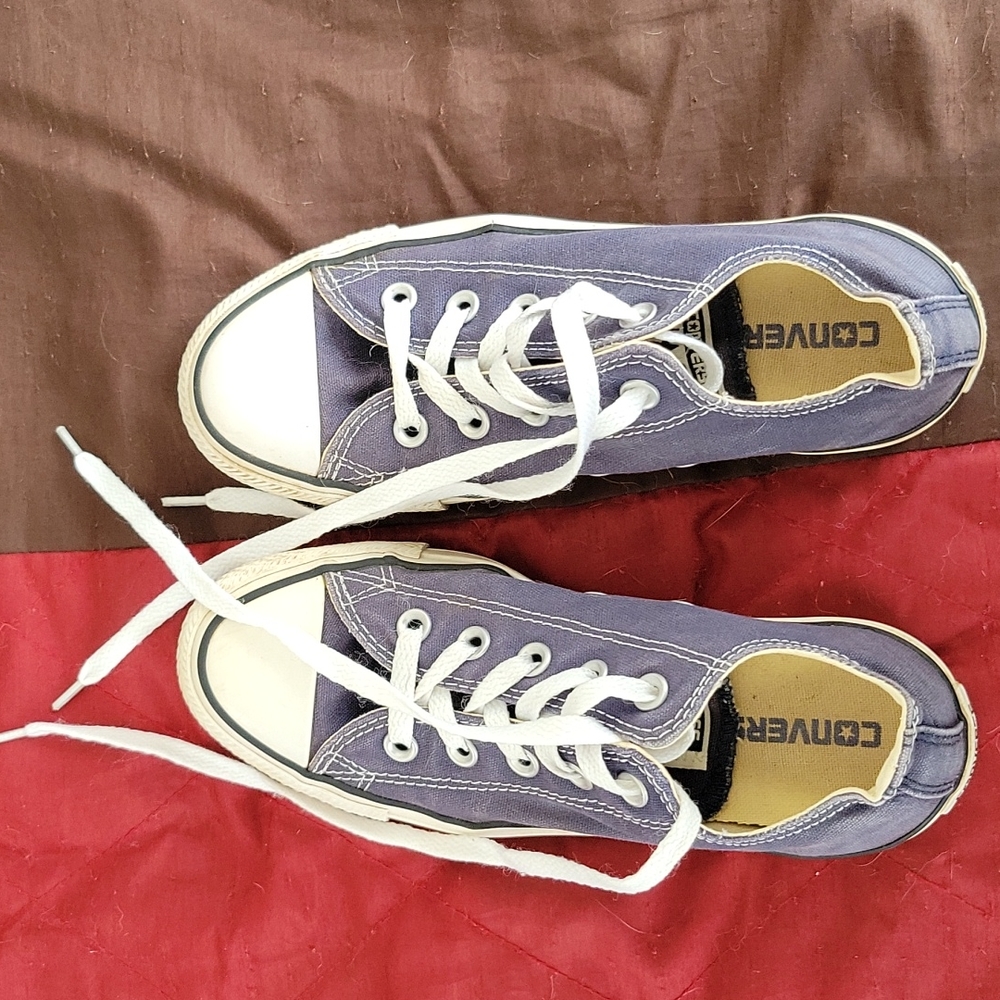 Converse Purple and White Sneakers